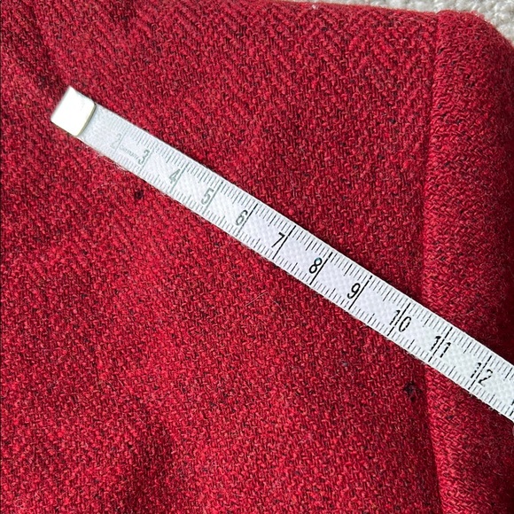 Pendleton Vintage Wool 2 Button Blazer Rich Red Business Jacket Holiday 16 USA - Picture 10 of 10